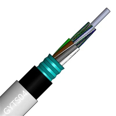 Câble optique aérien de fibre de double veste pour la communication